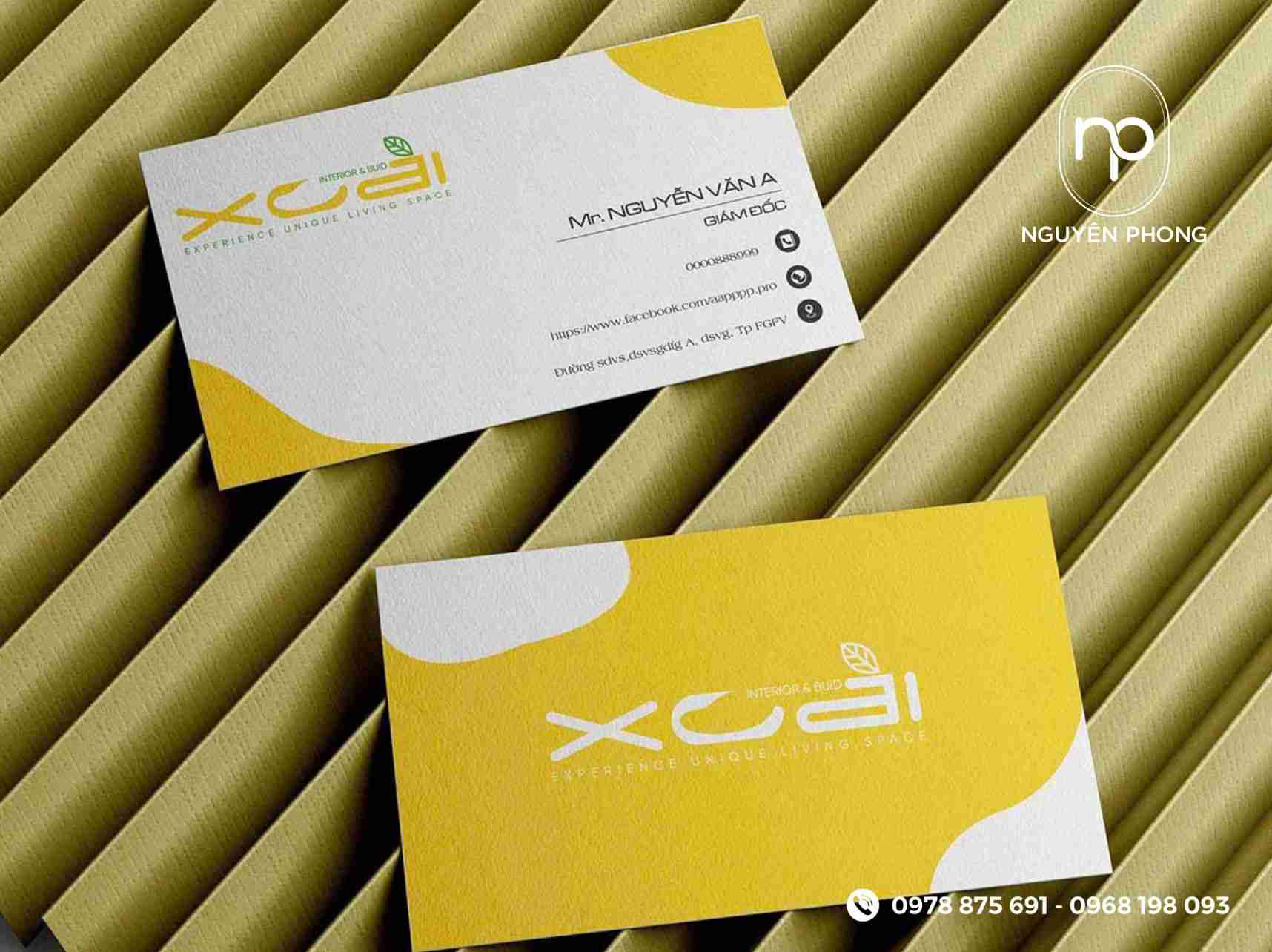 Mẫu card visit đẹp cho giám đốc